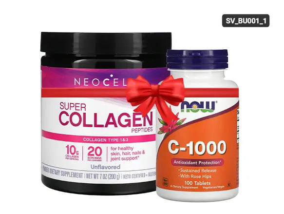 Neocell Super Collagen 200g + Now Vitamin C-1000 Bundle - SV_BU001_1 in Sri Lanka