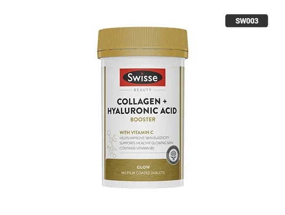 Swisse Beauty Collagen + Hyaluronic Acid Booster 160 Tablets - 9311770611626