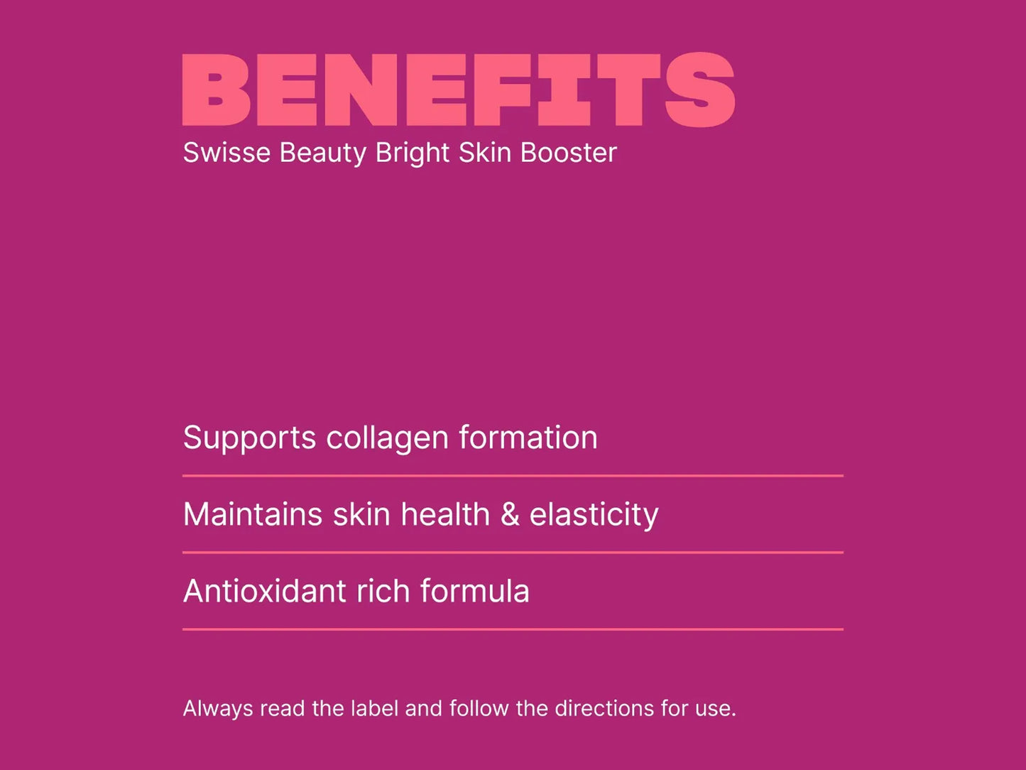 Swisse Beauty Bright Skin Booster 60 Capsules in Sri Lanka