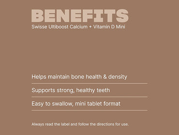 Swisse Ultiboost Calcium + Vitamin D 300 Mini Tablets