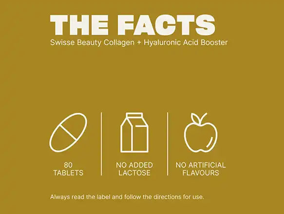Swisse Beauty Collagen + Hyaluronic Acid Booster 80 Tablets