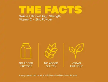 Swisse Ultiboost High Strength Vitamin C + Zinc 150g Powder Orange