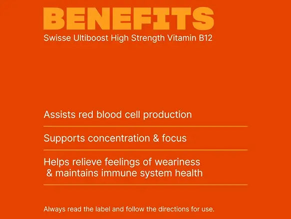 Swisse Ultiboost High Strength Vitamin B12 120 Tablets in Sri Lanka