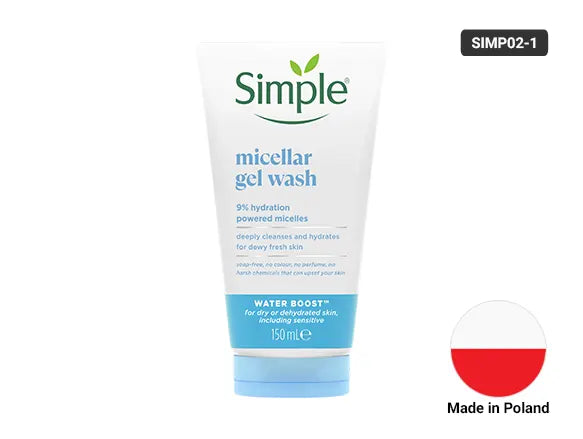 Simple Water Boost Micellar Gel Facial Wash 150ml in Sri Lanka 