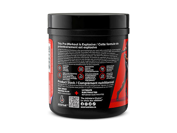 Six Star Pre-Workout Explosion Blue Raspberry 212g - CANADA in Sri Lanka