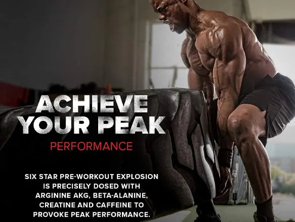 Six Star Pre-Workout Explosion Blue Raspberry 424g - CANADA in Sri Lanka