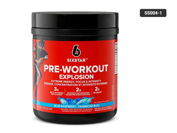 Six Star Pre-Workout Explosion Blue Raspberry 424g in Sri Lanka