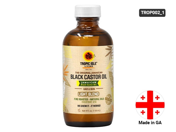 Tropic Isle Living Black Castor Oil Light Blend 118ml