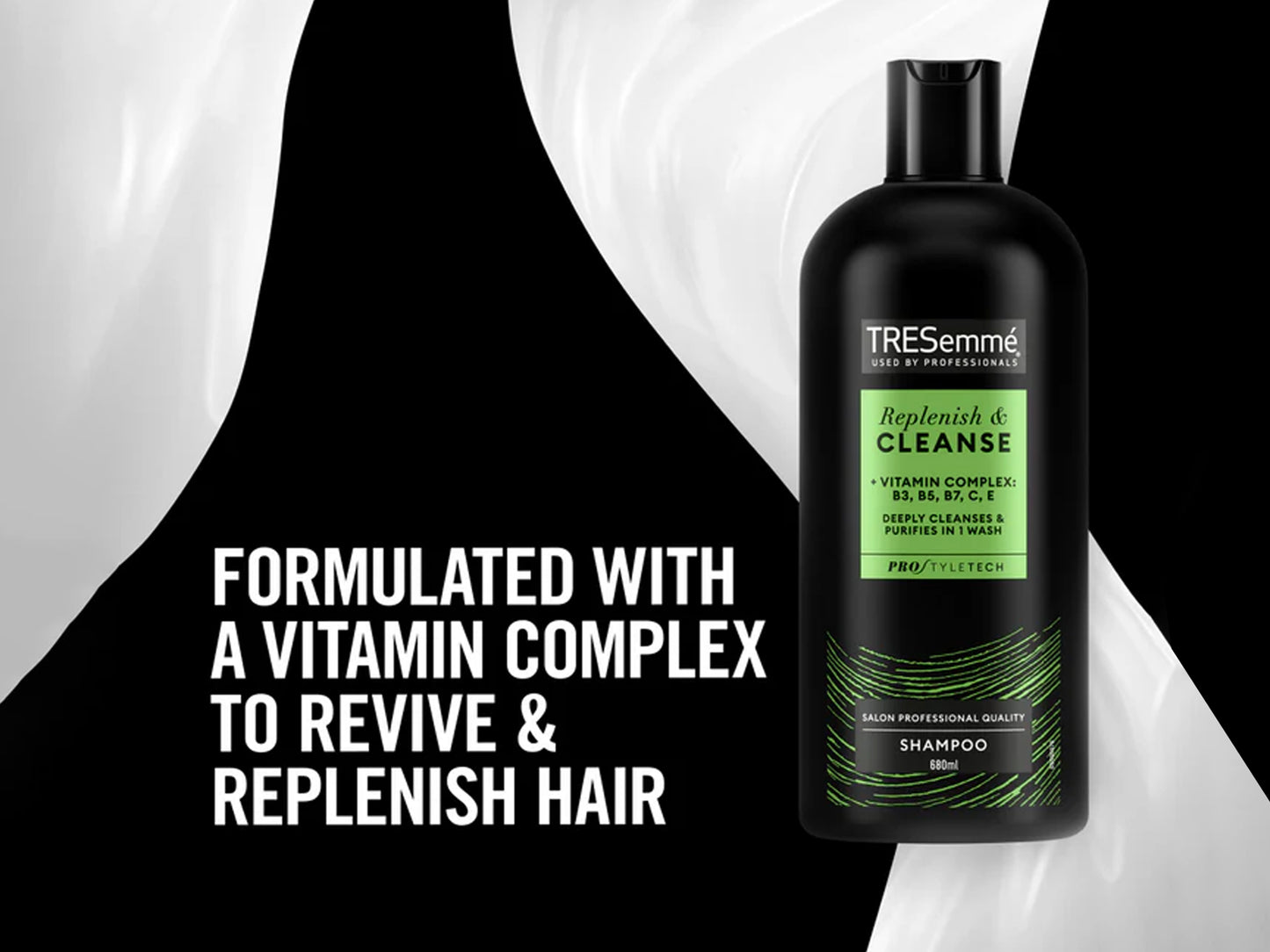 Tresemme Replenish Cleanse Shampoo 680ml