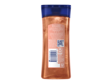 Vaseline Sunlit Glow Vanilla Cocoa Shimmering Gel Oil 200ml with peachy champagne shimmer
