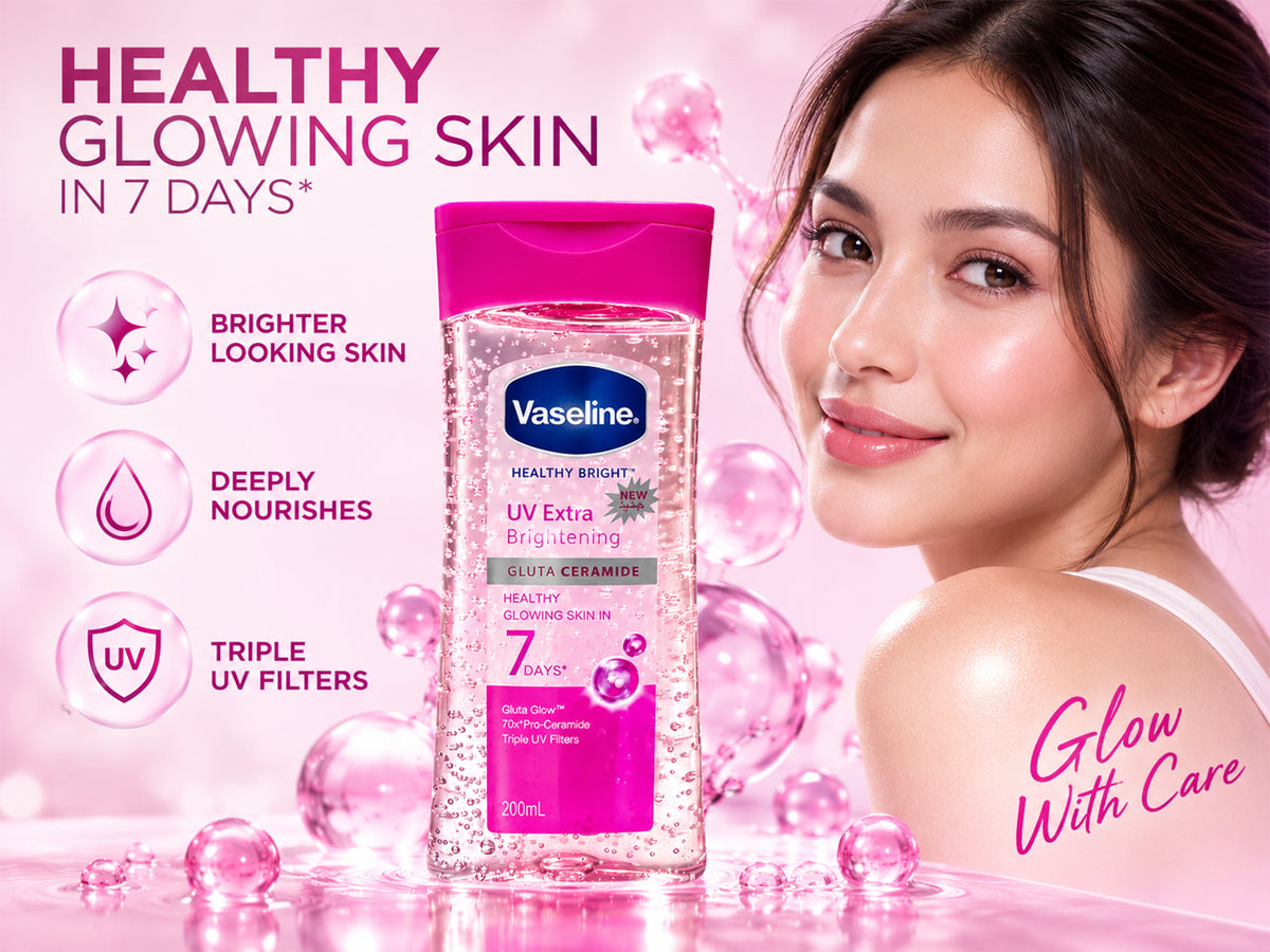 Vaseline Healthy Bright Glowing Skin Body Oil Gel 200ml