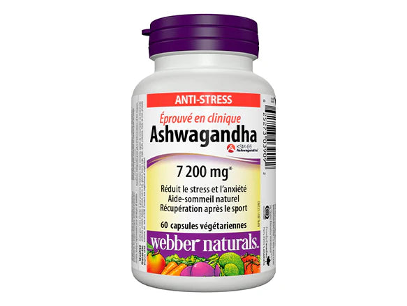 Webber Naturals Ashwagandha 7200 mg 60 capsules in Sri Lanka
