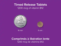 Webber Naturals Vitamin B12, Timed Release, 1200 mcg 150 Tablets in Sri Lanka