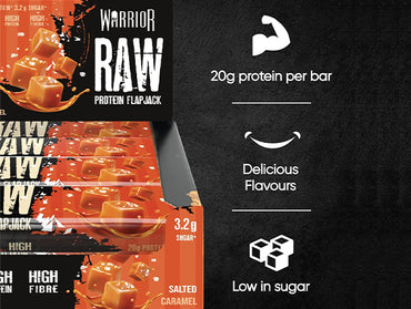 Warrior Raw Protein Flapjack Salted Caramel 20g in Sri Lanka