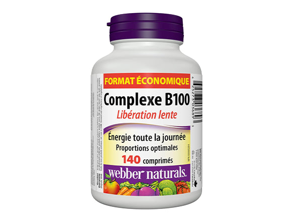 Webber Naturals B100 Complex All Day Energy Support 140 Tablets - CANADA in Sri Lanka