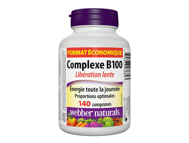 Webber Naturals B100 Complex All Day Energy Support 140 Tablets - CANADA in Sri Lanka