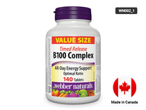 Webber Naturals B100 Complex All Day Energy Support 140 Tablets in Sri Lanka 
