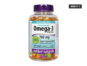 Webber Naturals Extra Strength Omega-3 EPA/DHA 700mg 100 Softgels in Sri Lanka 