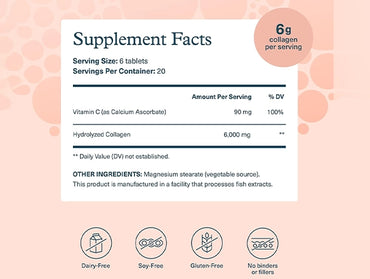 Youtheory Advanced Collagen 6000 mg 120 Tablets