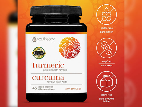 Youtheory Turmeric Extra Strength Formula 45 Capsules - USA in Sri Lanka