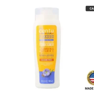 CANTU Flaxseed Oil and Shea Butter Sulfate Free Conditioner 400ml Remove unsightly product buildup and enjoy beautifully clean curls with Cantu’s Flaxseed Smoothing Shampoo! The flaxseed helps reduce breakage, repairs damaged curls and minimizes frizz to reveal beautiful hair with a natural shine.