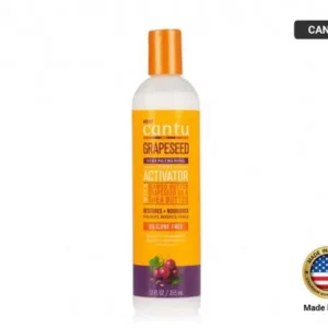 Cantu Grapeseed Curl Activator - the ultimate curly hair styling cream for defining and enhancing your natural curls. Infused with grapeseed oil, shea butter and honey, this lightweight activator provides hydration, softening and frizz control for bouncy, defined curls.