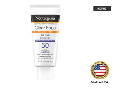 Neutrogena Clear Face Oil Free SPF 50 Sunscreen 88ml