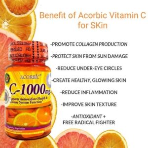 ACORBIC Vitamin C-1000Mg 30 Capsules