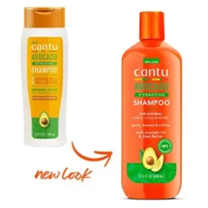 Cantu's Avocado Hydrating Shampoo uses a unique avocado oil formula to reduce breakage and minimize frizz