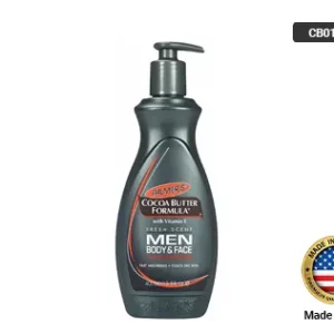Combat rough, dry skin with Palmer's Cocoa Butter Formula Men's Lotion, crafted with intensively moisturising Cocoa Butter and Vitamin E and a light fresh scent