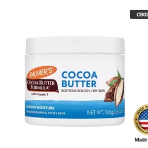 Heals & Softens rough, dry skin with natural Cocoa Butter and Vitamin E for healthier-looking skin