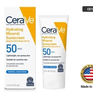 CERAVE Hydrating Mineral Sunscreen SPF 50 (75ml)