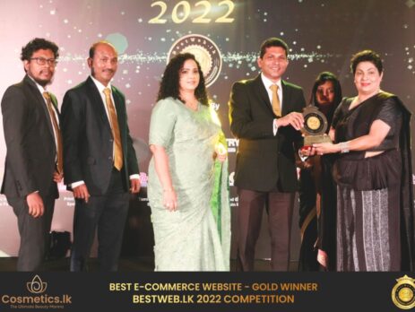 Cosmetics.lk Awarded as the Winner of the ‘Best E-commerce Site in Sri Lanka’ by Bestweb.lk