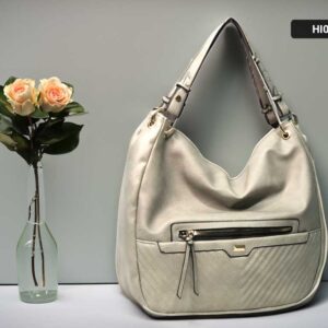 Women's New Pattern Leather Hand Bag with Little Ornaments - HI002 - Best Price for Stylish Handbags in Sri Lanka