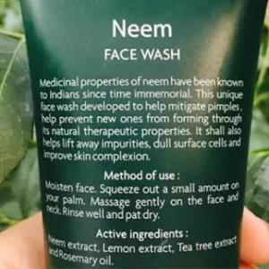 JOVEES NEEM Face Wash is formulated with neem's medicinal properties, which have been known to Indians since time immemorial. Neem aids in the prevention of acne, blemishes, blackheads, and pimples.