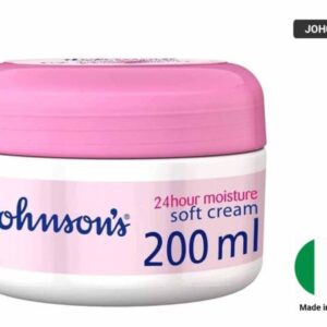 JOHNSONS Body Cream 24hour Moisture Soft 200ml (UAE)