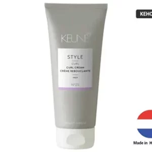 KEUNE Style Curl Cream is an activating curl cream that creates bouncy curls and waves, accentuating compact curls and bringing the bounce to looser waves.