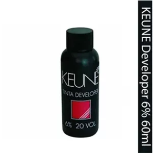 KEUNE Tinta Developer 6% gives the best results when coloring hair- it protects the hair, keeps hair from fading, and increases color stability.
