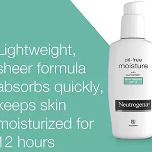 NEUTROGENA OIL-FREE Moisture SPF-15 - 115ml won't clog your pores or trigger breakouts, making it ideal for sensitive skin.