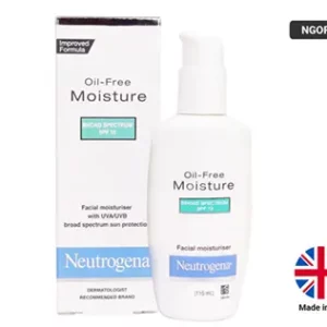 NEUTROGENA OIL-FREE Moisture SPF-15 - 115ml won't clog your pores or trigger breakouts, making it ideal for sensitive skin.