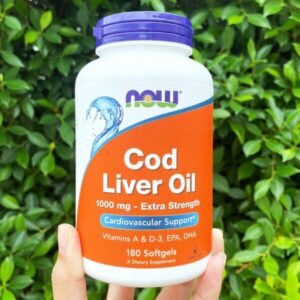 NOW Cod Liver Oil 1000mg – 180 Softgels