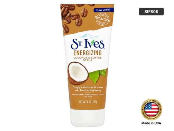 St. Ives Energizing Coconut and Coffee Scrub 170ml - Cosmetics.lk