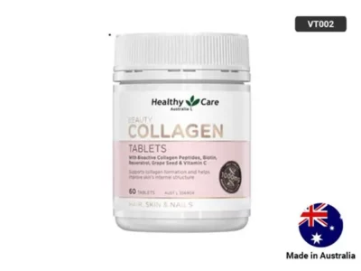 Healthy Care's Beauty Collagen Tablets have been scientifically formulated with Marine Bioactive Collagen Peptides to help improve skin firmness and elasticity from within.