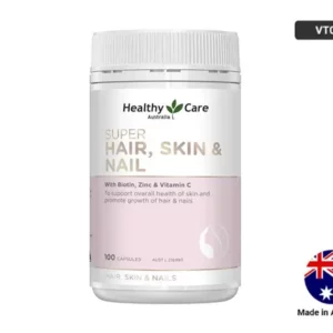 Healthy Care Super Hair, Skin & Nail provides essential ingredients to maintain overall health of hair, skin and nails.