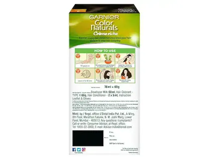 Garnier Color Naturals Darkest Brown 70ml + 60g - Cosmetics.lk