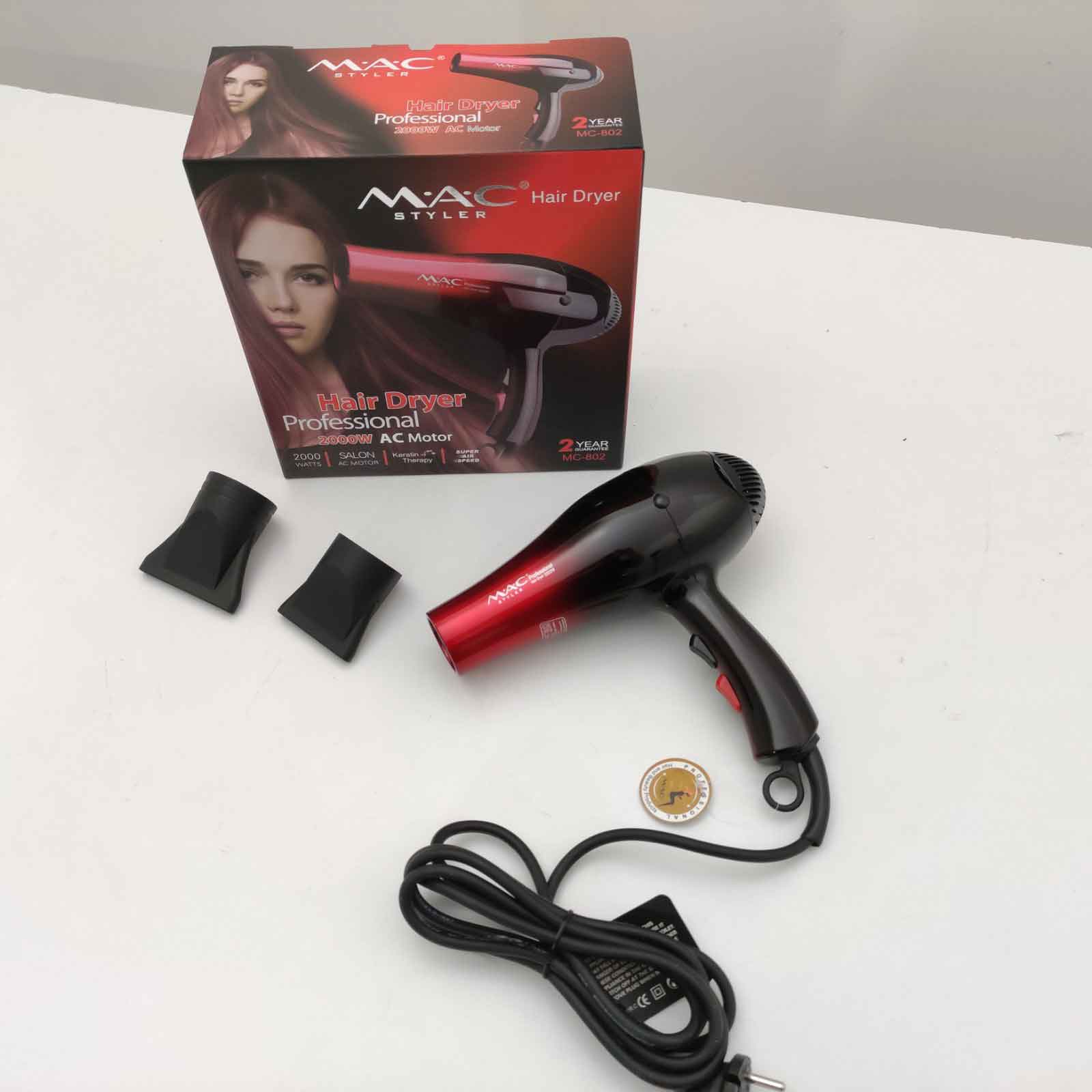 MAC Styler Professional Hair Dryer 2000W MC-802- Cosmetics.lk