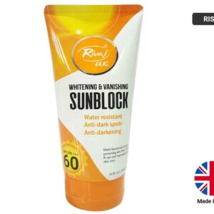 RIVAJ UK Whitening and Vanishing SPF 60 Sunblock 150ml