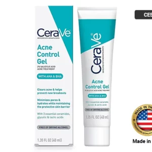 CeraVe Acne Control Gel is a hydrating, daily acne treatment with 2% salicylic acid that clears acne and helps prevent new breakouts from forming.