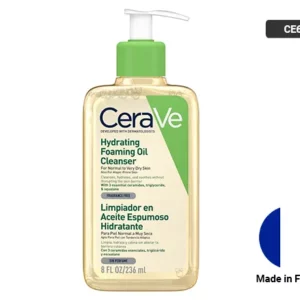 CeraVe Hydrating Foaming Oil Cleanser 236ml could be your perfect match! This gentle, dermatologist-developed cleanser is formulated for dry to very dry skin, but also works wonders on sensitive, eczema-prone, and even baby skin (3+ months).
