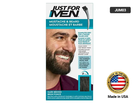 Just for Men Mustache and Beard Dark Brown 14g - Cosmetics.lk